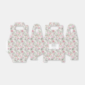 DIY ブッシュピンクの水彩花の花嫁シャワー フェイバーボックス (折り畳みなし)