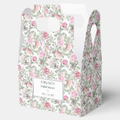 DIY ブッシュピンク ウォーターカラー フラワー ブライダル シャワー フェイバーボックス (オープン)