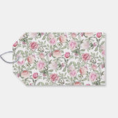 DIY ブッシュピンク ローズ フラワー ブライダル シャワー ギフトタグ (裏面横)