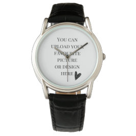 DIY、メンズカスタムクラウンプロテクターブラックレザー 腕時計