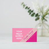 DIY /写真の挿入 – 名刺 エンクロージャーカード (スタンド正面)