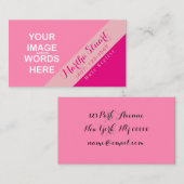 DIY /写真の挿入 – 名刺 エンクロージャーカード (正面/裏面)