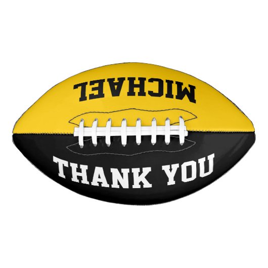 DIY – 単語と背景色だけを追加 アメリカンフットボール (正面)