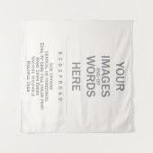 DIY - 寝具カバー 57インチ x 57インチ / タペストリー (正面(横))