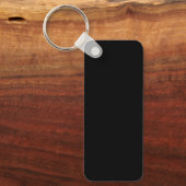 DIY:文字またはイメージの四角形または丸を追加 キーホルダー (正面)