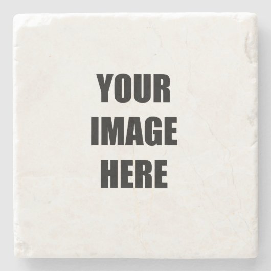 DIY、独自のイメージを追加する、ここにあなたのイメージ ストーンコースター (正面)