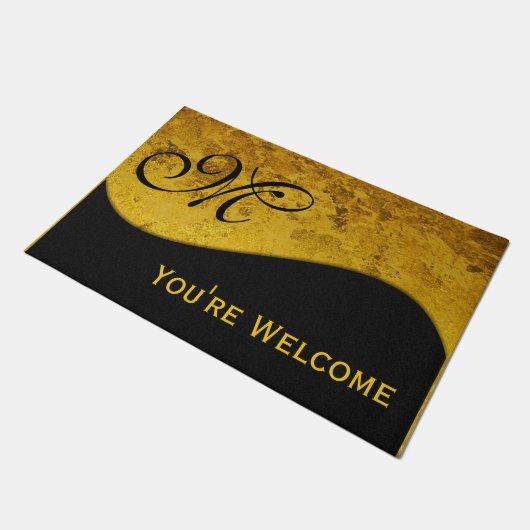 DIY – 独自のサイン、モノグラム、文字を追加 ドアマット (アングル)