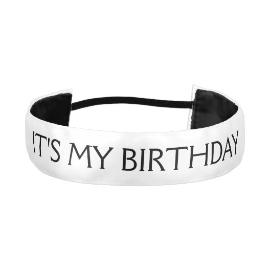 DIY -独自の文字と背景色を追加 アスレチックヘッドバンド (正面)