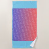 DIY – 独自の画像をビーチタオルにアップカスタムロードする ビーチタオル (正面)