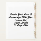 DIY、独自の緩和曲線をカスタム作パーソナライズされた成 プランナー手帳 (裏面)