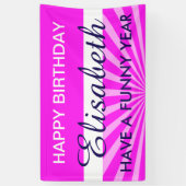 DIY – 独自の背景、文字、アイディアを追加 横断幕 (縦)