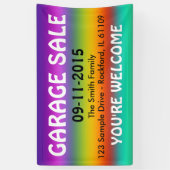 DIY – 独自の背景、文字、アイディアを追加 横断幕 (縦)