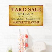 DIY – 独自の背景、文字、アイディアを追加 横断幕 (インサイチュ)