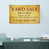 DIY – 独自の背景、文字、アイディアを追加 横断幕 (トレードショー)