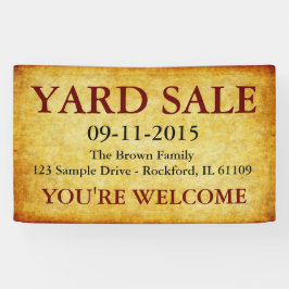 DIY – 独自の背景、文字、アイディアを追加 横断幕