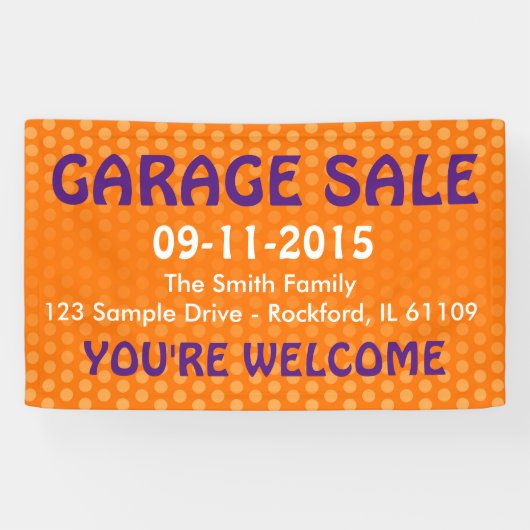 DIY – 独自の背景、文字、アイディアを追加 横断幕 (横)