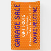 DIY – 独自の背景、文字、アイディアを追加 横断幕 (縦)