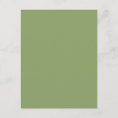DIY 結婚式 名前席札 Sage Green 招待状 (裏面)