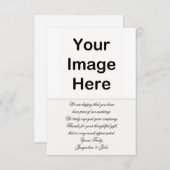 DIY -'結婚s Thank You サンキューカード (正面/裏面)