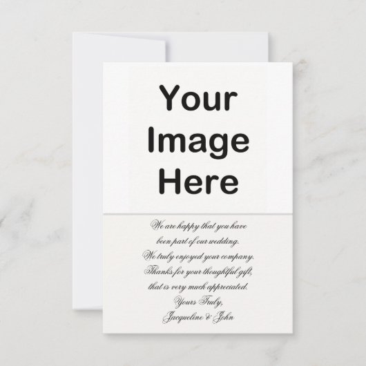 DIY -'結婚s Thank You サンキューカード (正面)