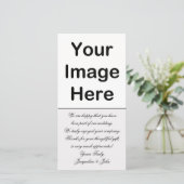 DIY -'結婚s Thank You Photo Insert サンキューカード (スタンド正面)