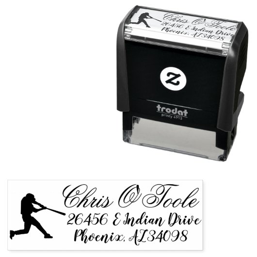 DIY、自分のアドレスパーソナライズされた野球の作成 セルフインキングスタンプ (インサイチュ)