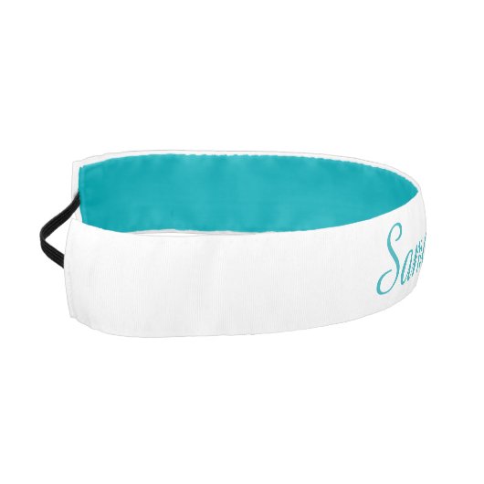 DIY – 自分のサイン、写真、名前、バックガーを追加。 アスレチックヘッドバンド (左)