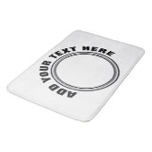 DIY – 自分のサイン、写真、文字を追加 バスマット (アングル)