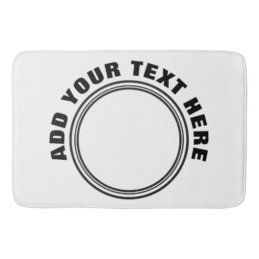 DIY – 自分のサイン、写真、文字を追加 バスマット (正面)