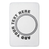 DIY – 自分のサイン、写真、文字を追加 バスマット (正面縦)