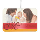 DIY – 自分の写真、名前、モノグラムを追加 カーエアーフレッシュナー (裏面)