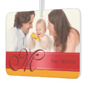 DIY – 自分の写真、名前、モノグラムを追加 カーエアーフレッシュナー (左)