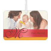 DIY – 自分の写真、名前、モノグラムを追加 カーエアーフレッシュナー (正面)