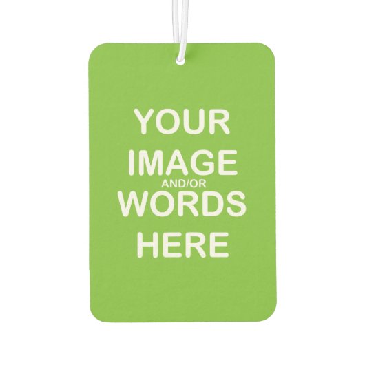 DIY （香りとシェイプのオプション） - カーエアーフレッシュナー (裏面)