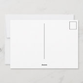 DIY 1写真編集可能はがき上のキャプション付き シーズンカード (裏面)