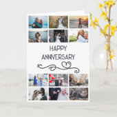 DIY 12記念撮影結婚記念シンプルハート カード (黄色い花)