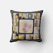 DIY 13パーソナライズされたフォトコラージュテンプレート クッション (裏面)