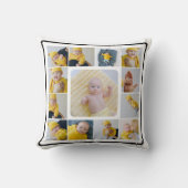 DIY 13パーソナライズされたフォトコラージュテンプレート クッション (正面)