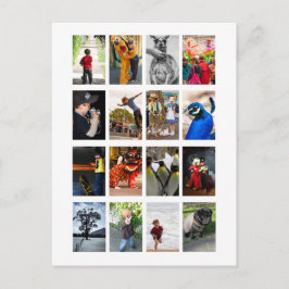 DIY 16 Photo Frame Memory Keepsake Template シーズンポストカード