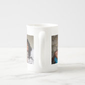 DIY 2フォトコラージュ|友人の家族企業の| ボーンチャイナマグカップ (裏面)