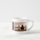 DIY 3フォトコラージュ|友人の家族企業の| エスプレッソカップ (右)