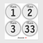 DIY 3"任意の色のビニールレコードテーブル番号 シール (シート)