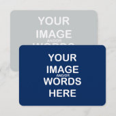 DIY - 3.5インチ×5インチ　丸縁の招待状 招待状 (正面/裏面)