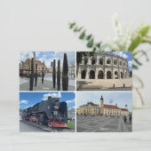 DIY 4キャプション付き写真編集可能はがき シーズンカード (スタンド正面)