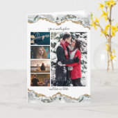 DIY 5写真記念の結婚大理石の地球の変態。 カード (黄色い花)