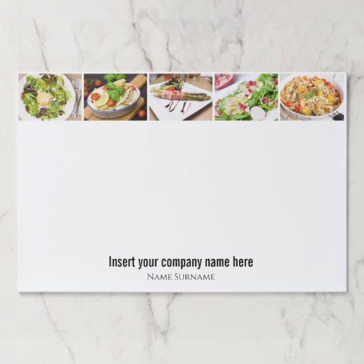 DIY 5写真|写真の追加ビカスタムジネス ペーパーパッド (正面)