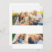 DIY 5x7 3フォトコラージュテンプレート シーズンカード (正面/裏面)