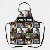 DIY 6フォトコラージュ写真ファミリー記念MEDIUM エプロン (正面)