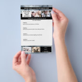 DIY 6フォトビジネスマーケティング宣伝大理石 チラシ (ハンドル)