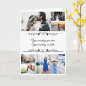 DIY 6写真|カップルのロマンチックなミニマリストのメッセージ カード (黄色い花)